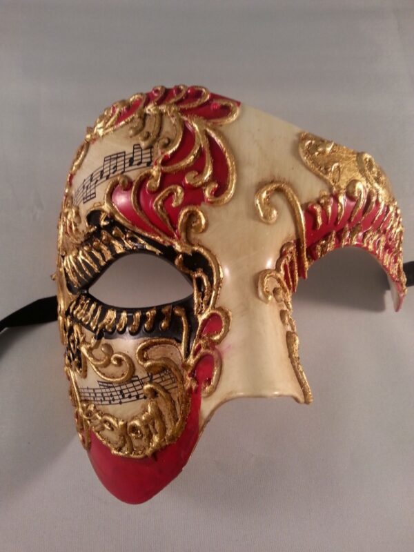 Phantom Of The Opera Deluxe Mask - Red
