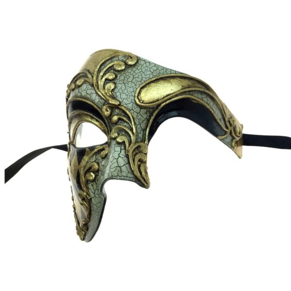 Phantom Of the Opera Deluxe Mask Gold