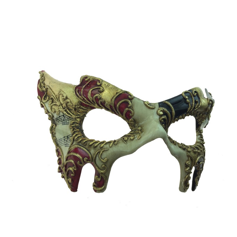 Venetian Mask with Music Notes