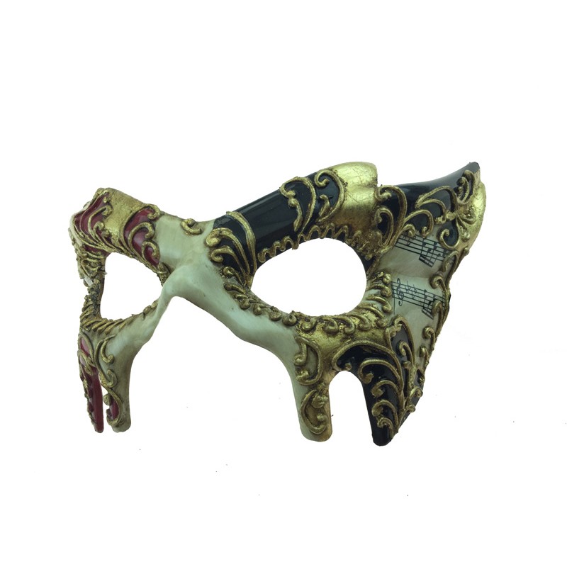 Venetian Mask with Music Notes