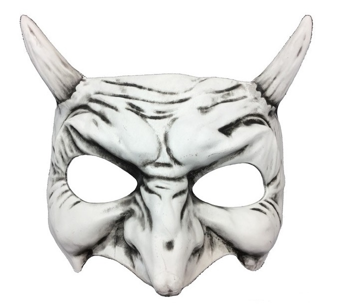White Goblin Masquerade Mask