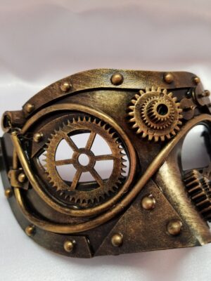 Steampunk Half Mask - Gold