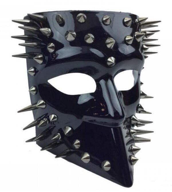 Black Spike Full Face Mask