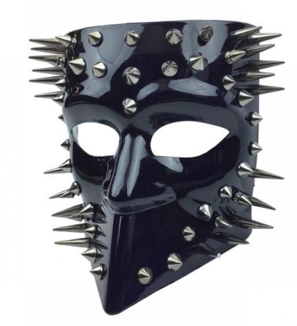 Black Spike Full Face Mask