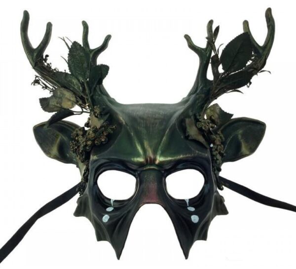 Men's Deluxe Forest Stag Masquerade Mask