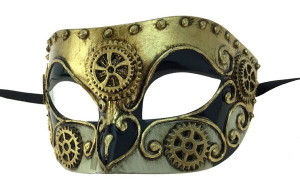 Venetian Style Steampunk Mask - Gold