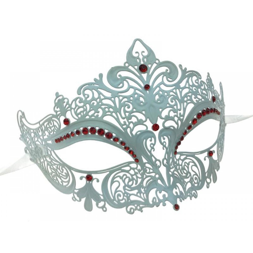 White Laser Cut Metal Mask