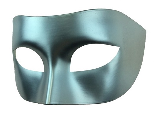 Silver Men's Masquerade Mask