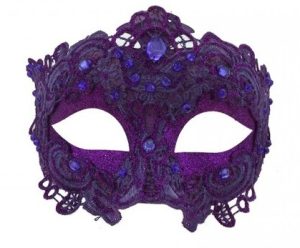 Purple Lace Masquerade Mask