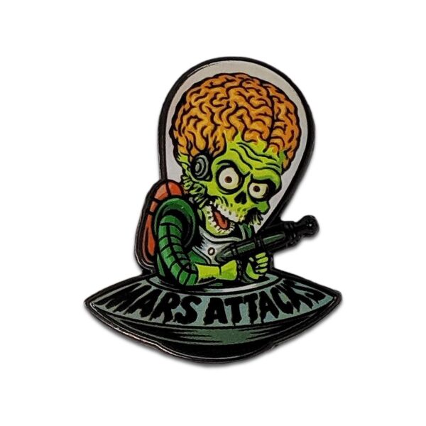 Mars Attacks Cartoon Invader Enamel Pin