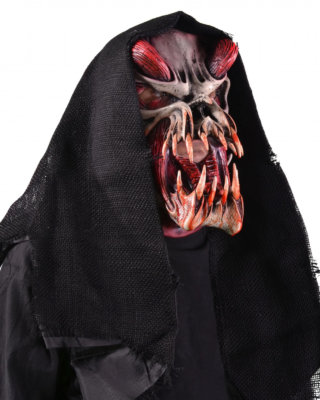 Predator Red Adult Latex Mask