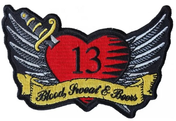 Rockabilly Tattoo Heart Patch