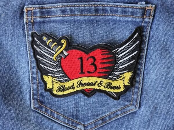 Rockabilly Tattoo Heart Patch