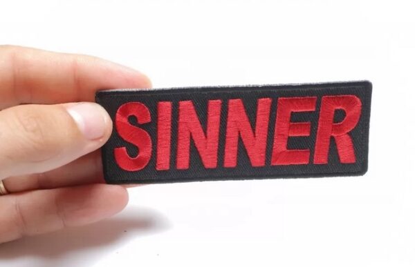 Sinner Iron On Patch