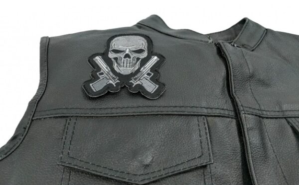 Skull and Guns Chrome Patch