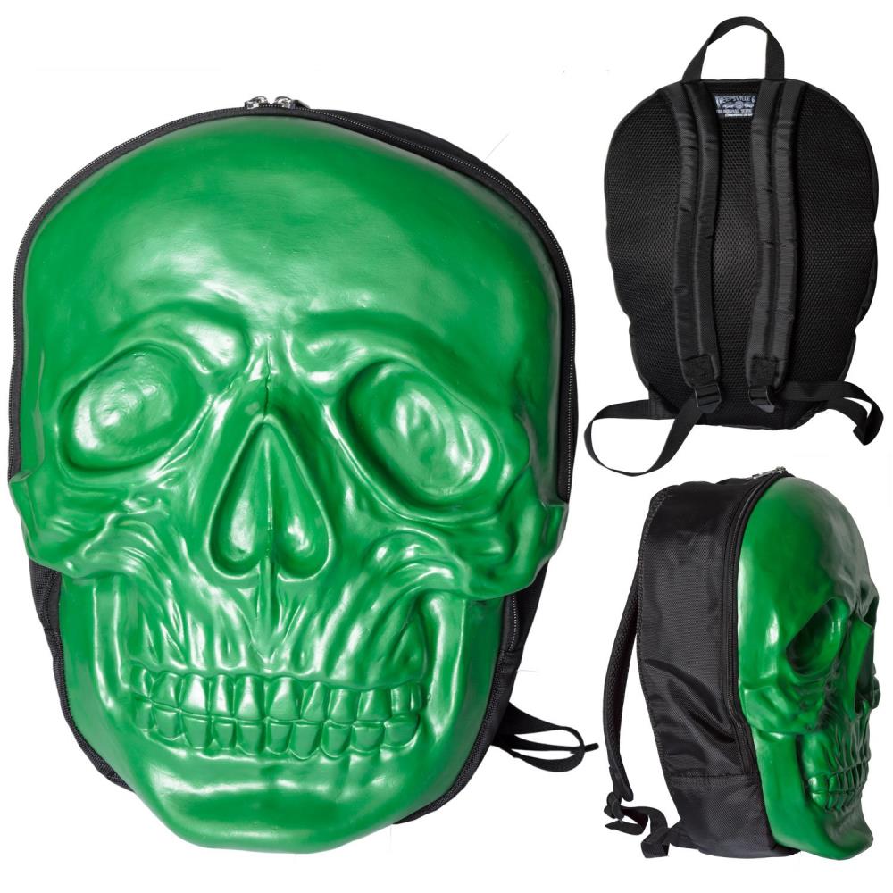 Skull Backpack Green
