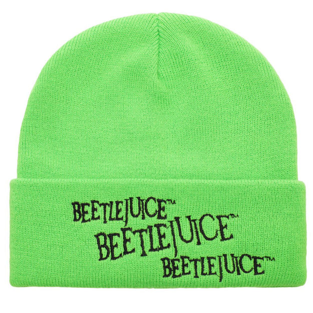 Beetlejuice Neon Logo Beanie