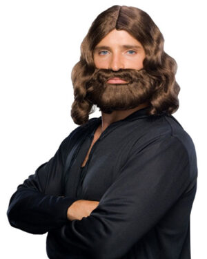 Wiseman Wig & Beard Set - Biblical - Hippie - Deluxe Costume Accessory main image 0