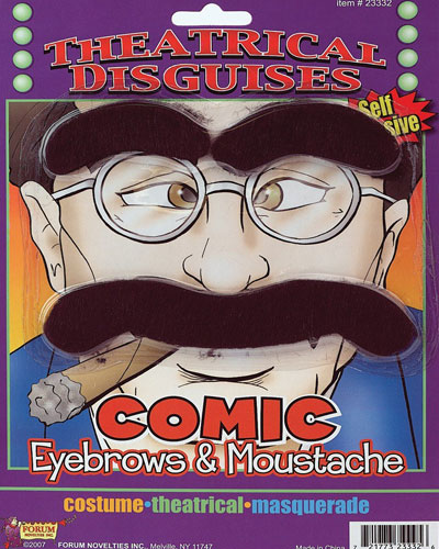 Comic Eyebrows and Moustache