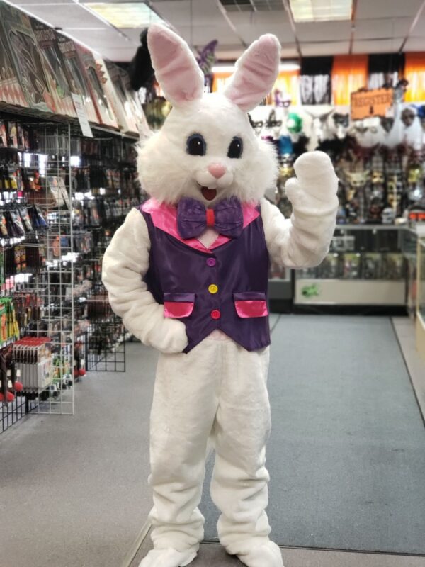 Deluxe Easter Bunny  with Purple  Vest