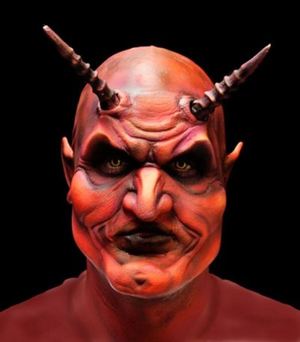 Devil Foam Latex Mask with Horns