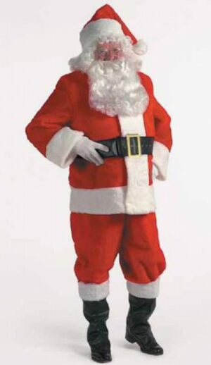 Plush Red Deluxe Santa Suit 