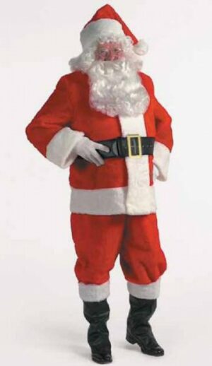 Plush Red Deluxe Santa Suit