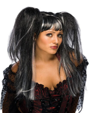 Lilith Fairy Black and White Wig