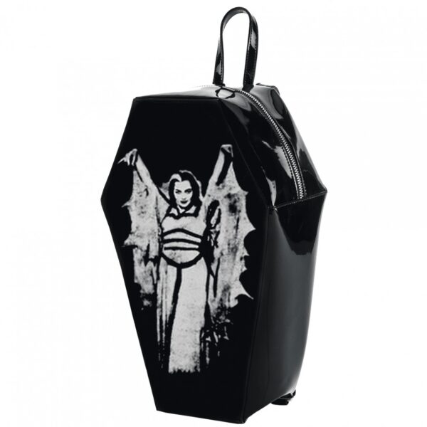 Lily Munster Bat Wing Coffin Backpack