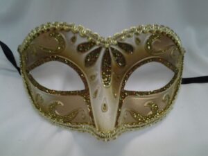 Gold Mardi Gras Masquerade Mask
