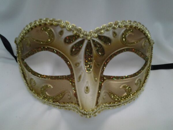 Gold Mardi Gras Masquerade Mask