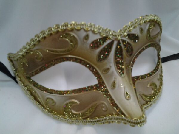 Gold Mardi Gras Masquerade Mask