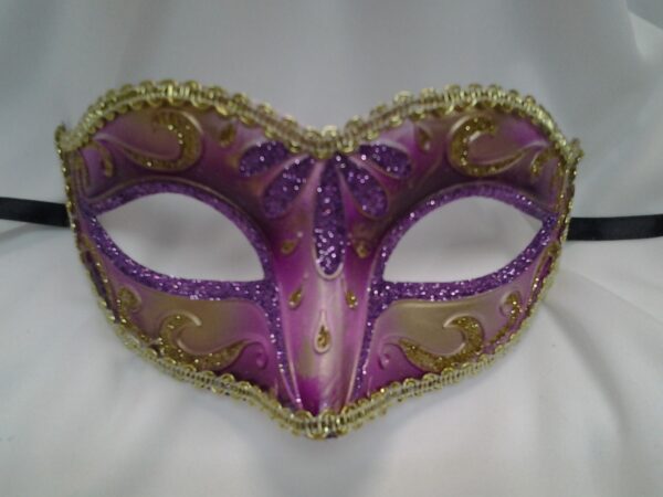 Purple and Gold Mardi Gras Mask