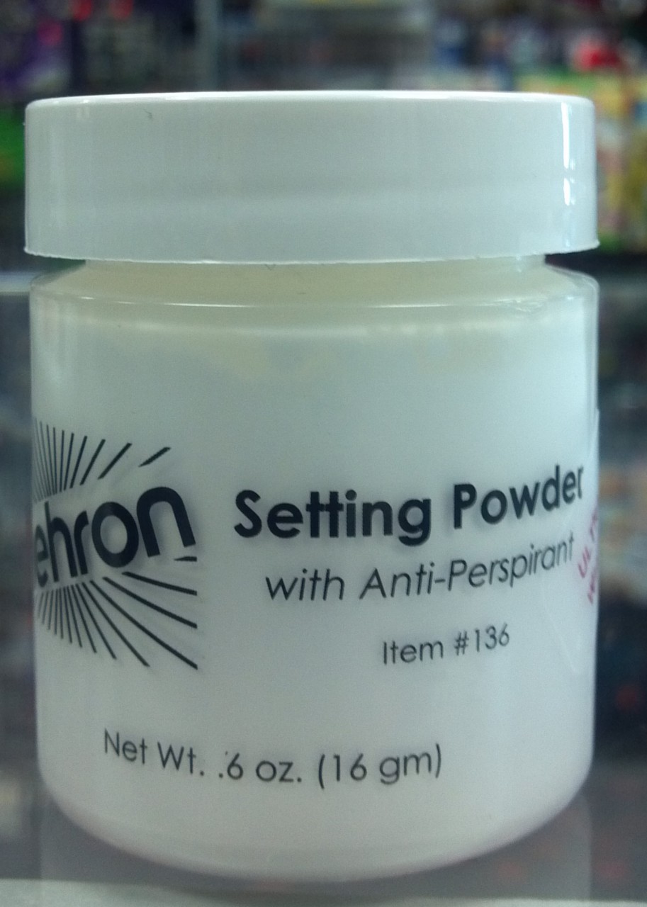 Mehron Ultra White Setting Powder .5oz.