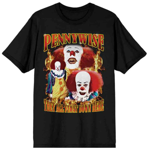 IT Pennywise Flames Unisex Tee