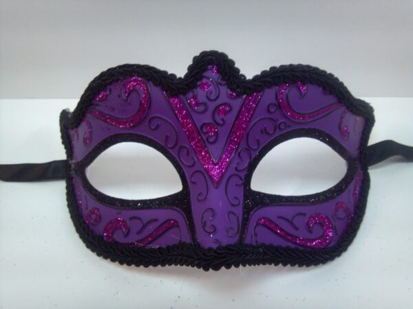 Purple and Black Masquerade Mask