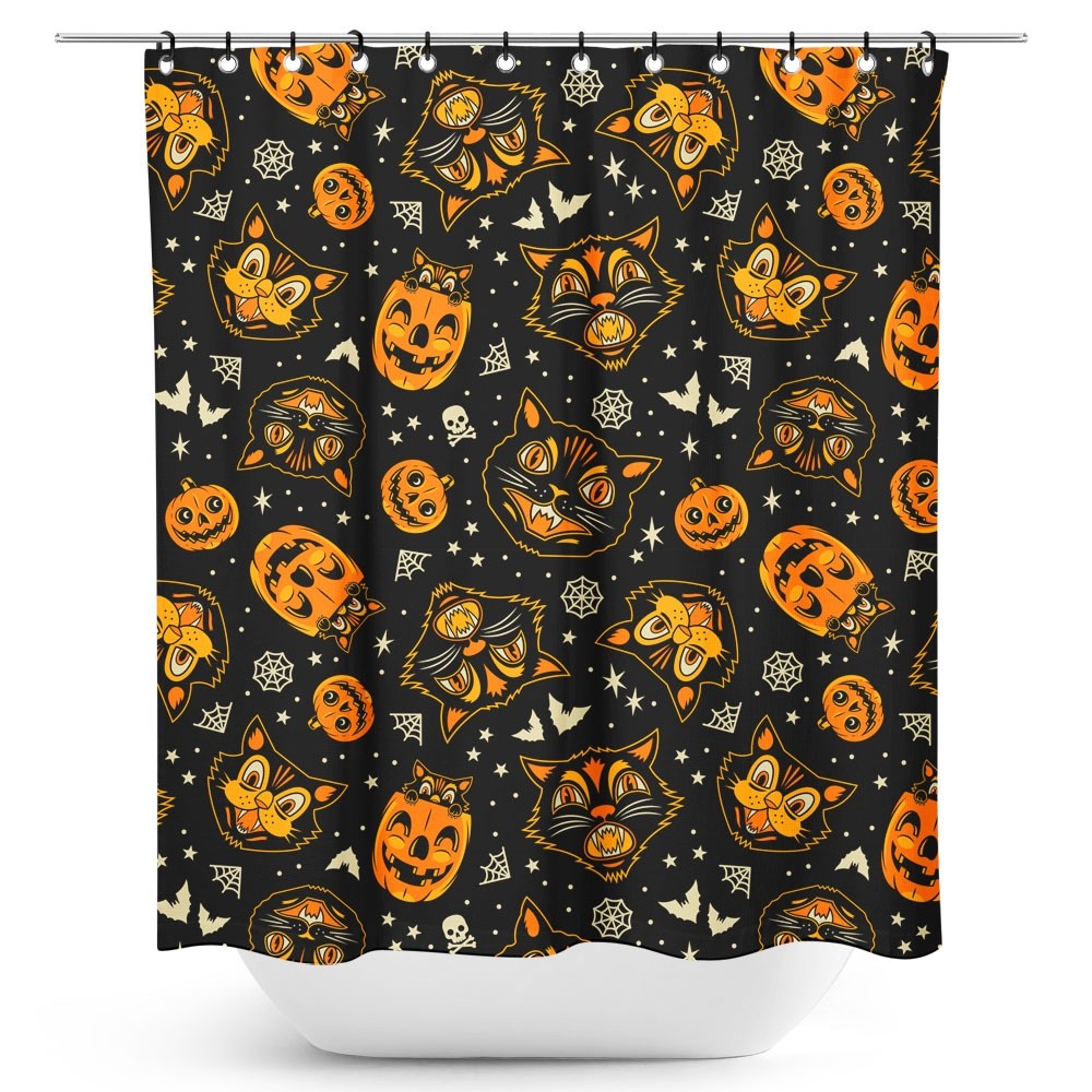 Classic Halloween Shower Curtain