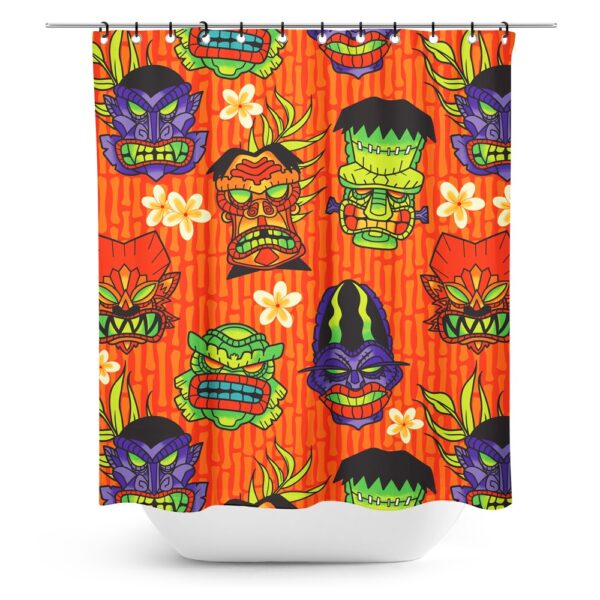 Monster Tiki Shower Curtain