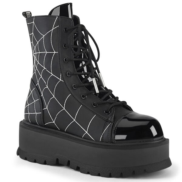 Slacker-88 Black Vegan Leather Boot