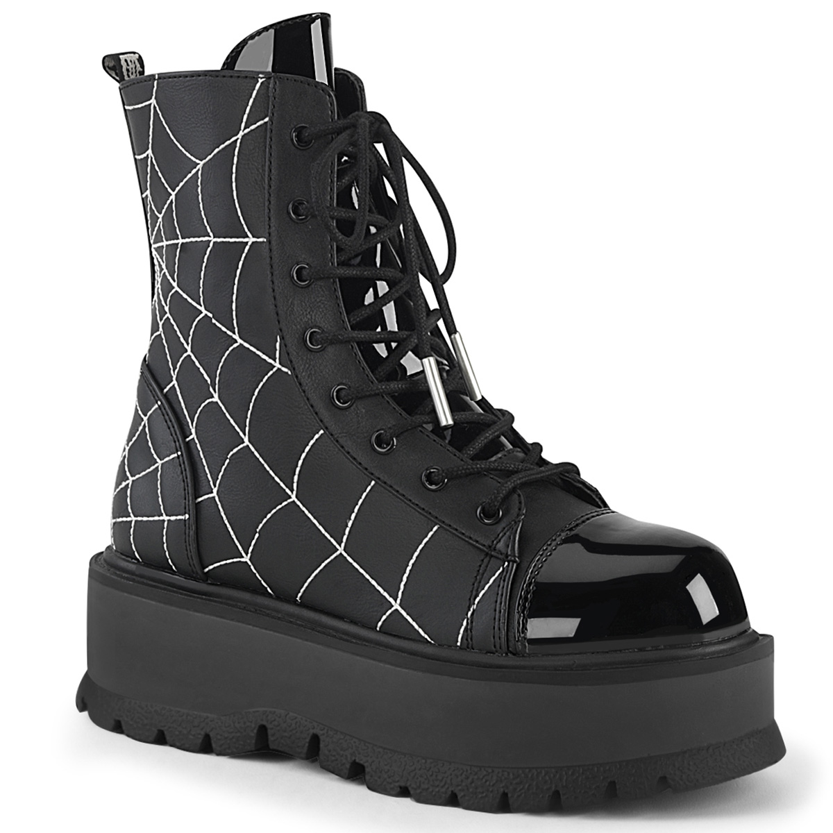 Slacker-88 Black Vegan Leather Boot
