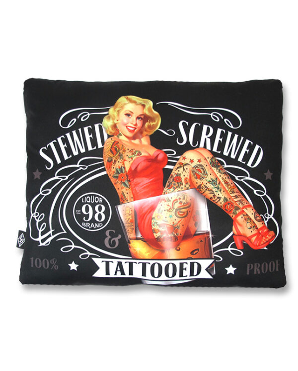 Stewed Screwed and Tattooed Pillow