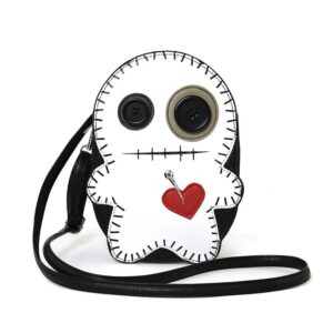 Stitched Voodoo Doll Shoulder Crossbody Bag 