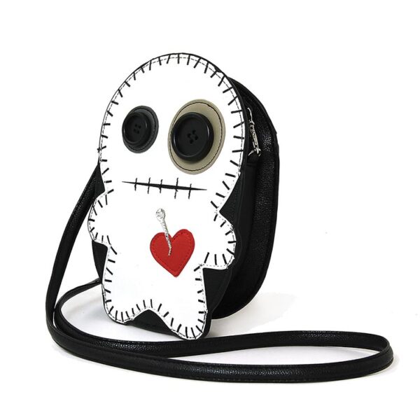 Stitched Voodoo Doll Shoulder Crossbody Bag