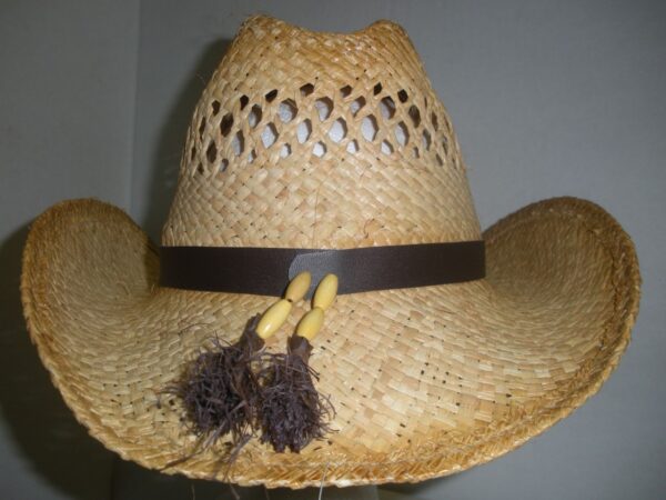 Deluxe Tan Straw Cowboy Hat
