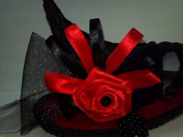 Mini Red and Black Tea Cup Hat