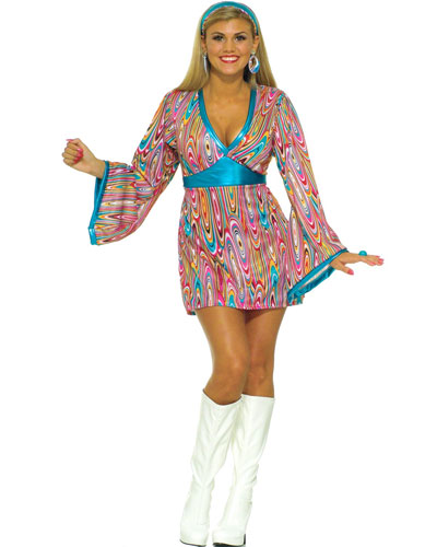 Wild Swirl Go Go Dress Adult Costume - Screamers Costumes