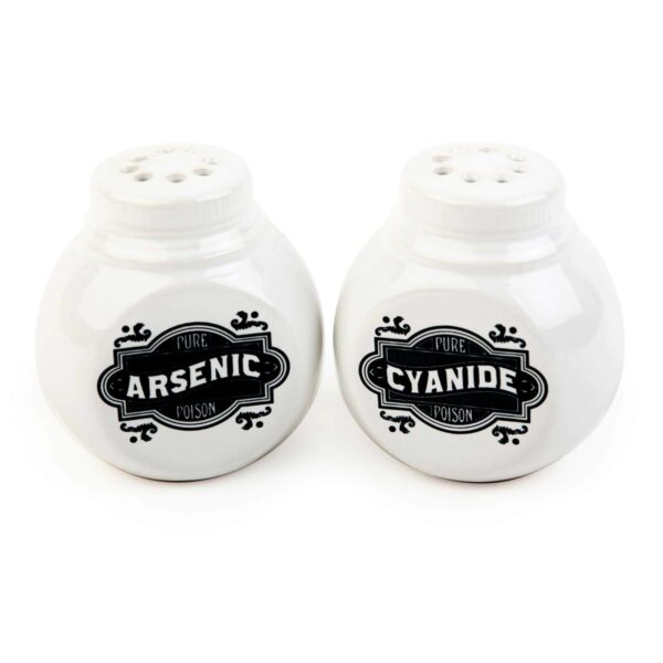 Arsenic and Cyanide Salt and Pepper Shakers