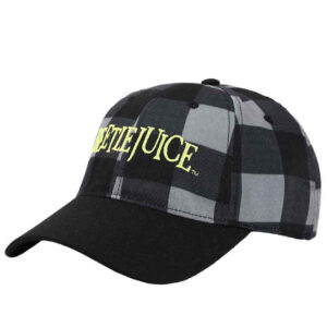 Beetlejuice Logo Embroidered Twill Plaid Hat