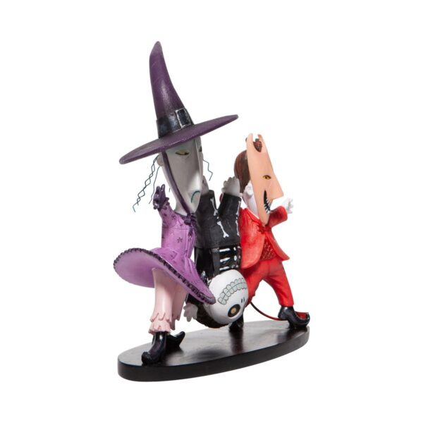 Nightmare Before Christmas Lock, Shock, and Barrel Up to No Good Statue