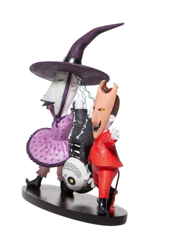 Nightmare Before Christmas Lock, Shock, and Barrel Up to No Good Statue